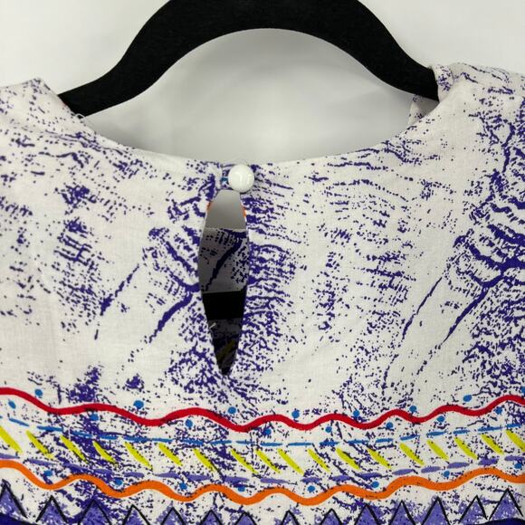 Vintage Ali Miles Short Sleeve Blouse & Pants Set TieDye 80's USA Made Women 12 - Picture 8 of 14